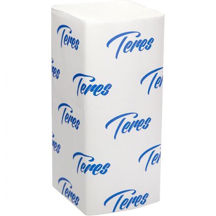 Полотенца бумажные листовые Терес Стандарт V-сложения 1-слойные 20 пачек по 200 листов (артикул производителя Т-0226)