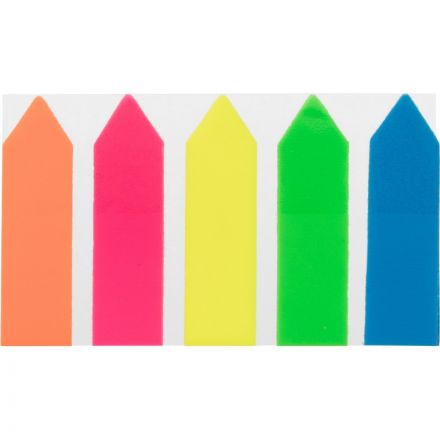 Клейкие закладки Attache пластиковые 5 цветов по 20 листов 12х44 мм Клейкие закладки Attache пластиковые 5 цветов по 20 листов 12х44 мм