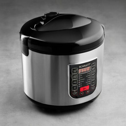 Мультиварка SCARLETT SC-MC410S27, 900 Вт, 5 л, 22 программы, серебро/черная Мультиварка SCARLETT SC-MC410S27, 900 Вт, 5 л, 22 программы, серебро/черная