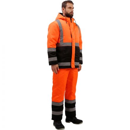 Костюм рабочий зимний муж. зд01-КПК оранж./черн. (р.44-46) 158-164 Костюм рабочий зимний муж. зд01-КПК оранж./черн. (р.44-46) 158-164