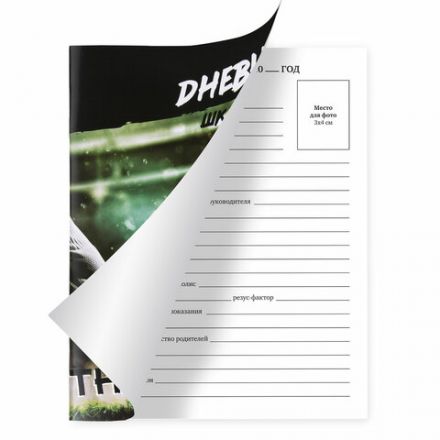 Дневник 1-11 класс 40 л., на скобе, ПИФАГОР, обложка картон, "Футбол", 106817