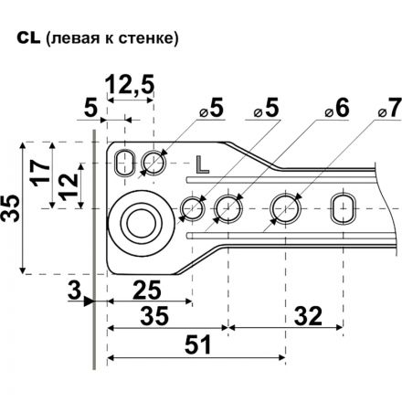 Направляющие УЗК_StahlBuro роликовые 450/0,8 мм (16318) компл-2шт серый