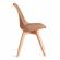 Стул Tetchair TULIP (mod. 73-1) дерево/пластик/экокожа, 47,5x55x80 см, Бежевый (Latte)