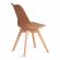 Стул Tetchair TULIP (mod. 73-1) дерево/пластик/экокожа, 47,5x55x80 см, Бежевый (Latte)