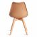 Стул Tetchair TULIP (mod. 73-1) дерево/пластик/экокожа, 47,5x55x80 см, Бежевый (Latte)