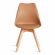 Стул Tetchair TULIP (mod. 73-1) дерево/пластик/экокожа, 47,5x55x80 см, Бежевый (Latte)