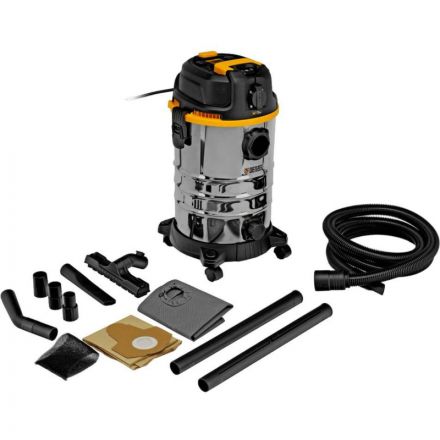 Пылесос строительный RVC30 1400 Вт бак 30 л шланг 3 м розетка с автосинхр