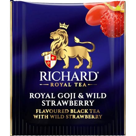 Чай Richard Royal Goji & Wild Strawberry, черный, 100сашетx1,7г Чай Richard Royal Goji & Wild Strawberry, черный, 100сашетx1,7г