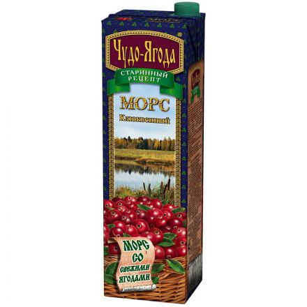 Морс Чудо-Ягода клюквенный 0.97 л Морс Чудо-Ягода клюквенный 0.97 л