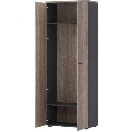 Корпус гардероба Комус Мебель К-Loft 241H010 786х420х2106 сонома темн/граф