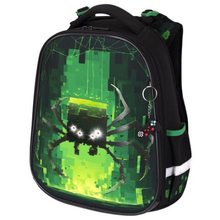 Ранец BRAUBERG PREMIUM, 2 отделения, с брелоком, "Digital spider", LED-ЛАМПОЧКИ, 38х29х16 см, 273101 Ранец BRAUBERG PREMIUM, 2 отделения, с брелоком, "Digital spider", LED-ЛАМПОЧКИ, 38х29х16 см, 273101