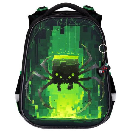 Ранец BRAUBERG PREMIUM, 2 отделения, с брелоком, "Digital spider", LED-ЛАМПОЧКИ, 38х29х16 см, 273101 Ранец BRAUBERG PREMIUM, 2 отделения, с брелоком, "Digital spider", LED-ЛАМПОЧКИ, 38х29х16 см, 273101