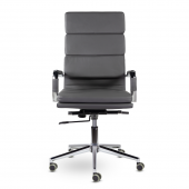 Кресло СН-303 Кайман Трио В хром soft2 Ср S-0422 (темно-серый) Кресло СН-303 Кайман Трио В хром soft2 Ср S-0422 (темно-серый)