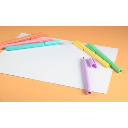 Маркер кисть Kores PastelStyle 6 пастельных цветов в прозр пласт кор 21462 Маркер кисть Kores PastelStyle 6 пастельных цветов в прозр пласт кор 21462