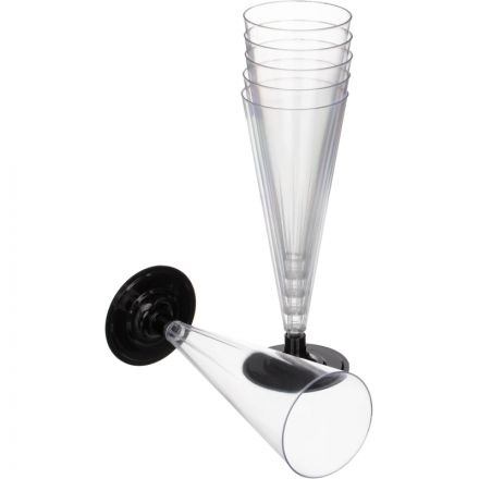 Бокал одноразовый д/шамп,Комус 180 мл прозрачн.,ПС 6шт./уп