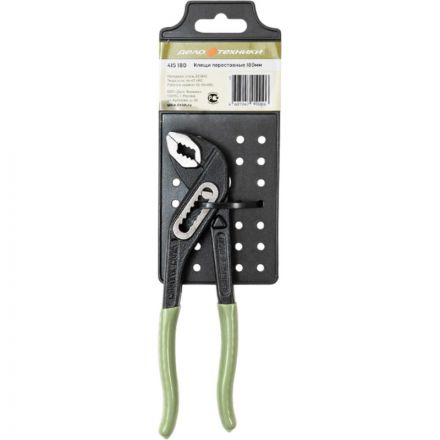 Клещи переставные 180 мм Дело Техники 415180