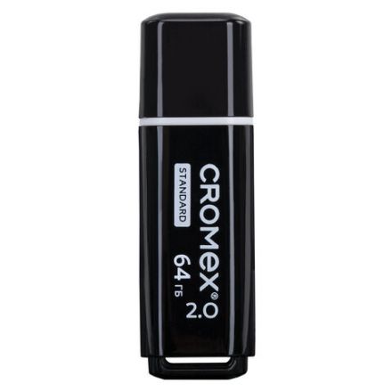 Флеш-диск 64 GB, CROMEX (КРОМЕКС) Standard USB 2.0, черный, 514160 Флеш-диск 64 GB, CROMEX (КРОМЕКС) Standard USB 2.0, черный, 514160