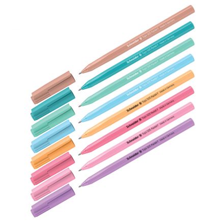 Ручка шариковая Schneider "Tops 505 F Pastel" синяя, 0,8мм, корпус пастель ассорти