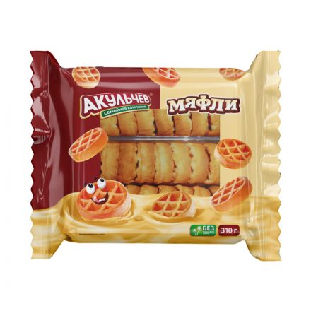 Вафли Акульчев Мяфли, 310г Вафли Акульчев Мяфли, 310г