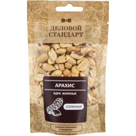 Арахис Деловой стандарт жареный соленый 50гх12шт/уп