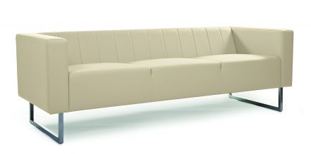 Диван трехместный Chairman ВЕНТА 2050х750х670  к/з Euroline 907 Диван трехместный Chairman ВЕНТА 2050х750х670  к/з Euroline 907