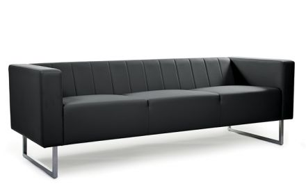 Диван трехместный Chairman ВЕНТА 2050х750х670  к/з Euroline 907 Диван трехместный Chairman ВЕНТА 2050х750х670  к/з Euroline 907