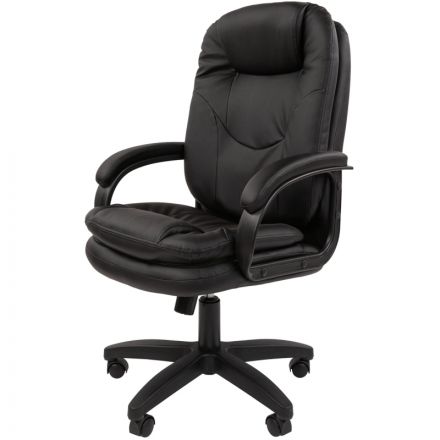 Кресло VT_Chairman 668LT черный пластик, экопремиум черный N Кресло VT_Chairman 668LT черный пластик, экопремиум черный N