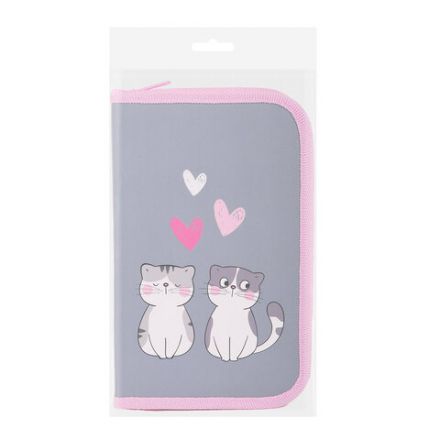 Пенал ЮНЛАНДИЯ, 1 отделение, картон с эффектом soft-touch, 19х11 см, "Sweet whiskers", 272261 Пенал ЮНЛАНДИЯ, 1 отделение, картон с эффектом soft-touch, 19х11 см, "Sweet whiskers", 272261