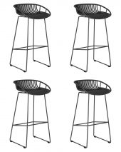 Набор 4 шт Стул барный DOBRIN FRANK, темно-серый