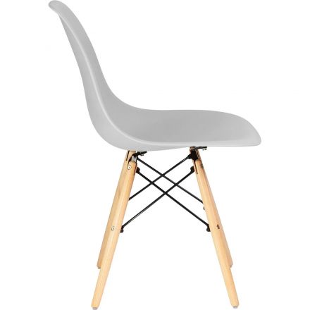 Стул LO_обеденный DOBRIN DSW LMZL-PP638_LB-MTR_P-GR-01 свет.бук/свет-сер