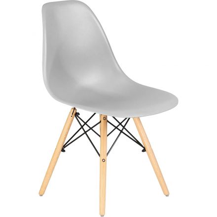 Стул LO_обеденный DOBRIN DSW LMZL-PP638_LB-MTR_P-GR-01 свет.бук/свет-сер