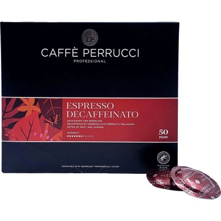 Кофе в капсулах Caffe Perrucci Espresso Decaffeinato (Nespresso Pro)50шт/уп