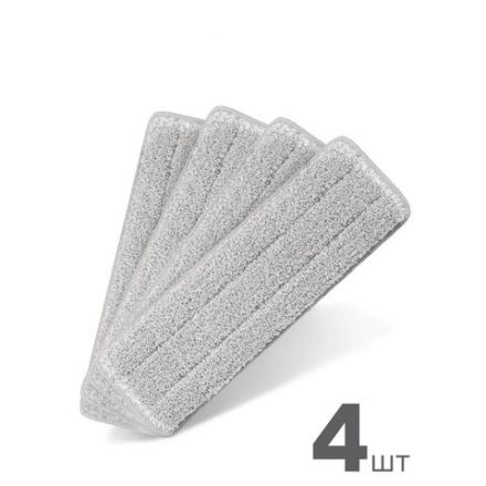 Насадки МОП для швабры (кармашки с 1-й стороны) КОМПЛЕКТ 4 шт., микрофибра, 33х12,5 см, LAIMA, 608145 Насадки МОП для швабры (кармашки с 1-й стороны) КОМПЛЕКТ 4 шт., микрофибра, 33х12,5 см, LAIMA, 608145
