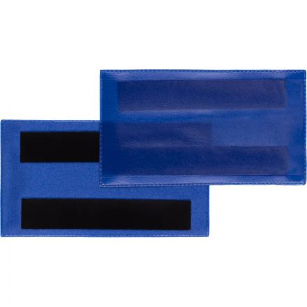 Карман для маркировки магнитный синий 113x53 мм горизонатльный (10шт/уп) Карман для маркировки магнитный синий 113x53 мм горизонатльный (10шт/уп)