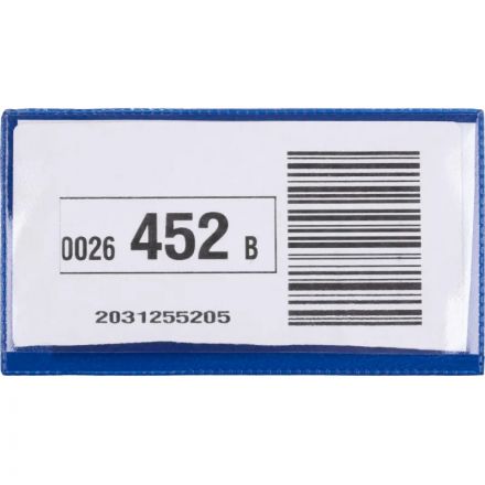 Карман для маркировки магнитный синий 113x53 мм горизонатльный (10шт/уп) Карман для маркировки магнитный синий 113x53 мм горизонатльный (10шт/уп)