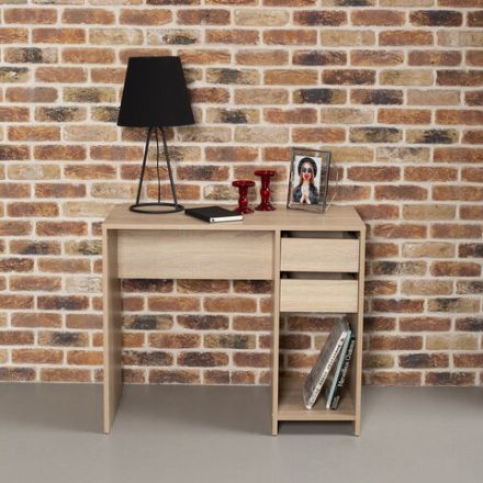 Стол письменный/компьютерный BRABIX "Scandi CD-017", 900х450х750 мм, 2 ящика, дуб сонома, 641895, ЦБ013706-2 Стол письменный/компьютерный BRABIX "Scandi CD-017", 900х450х750 мм, 2 ящика, дуб сонома, 641895, ЦБ013706-2