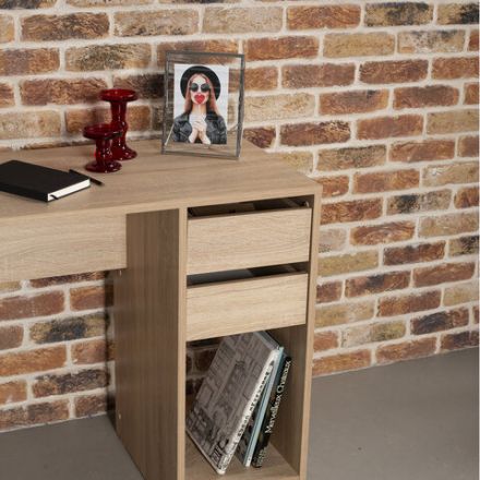 Стол письменный/компьютерный BRABIX "Scandi CD-017", 900х450х750 мм, 2 ящика, дуб сонома, 641895, ЦБ013706-2 Стол письменный/компьютерный BRABIX "Scandi CD-017", 900х450х750 мм, 2 ящика, дуб сонома, 641895, ЦБ013706-2