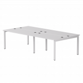 Бенч-система на 4 места Everprof EVO на металлокаркасе 3160х670(1370)x755 Белый/Белый