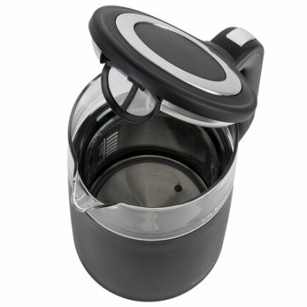 Чайник с терморегулятором и дисплеем, ДВОЙНЫЕ СТЕНКИ, SONNEN KT-8717, 1,7 л, 2200 Вт, черный, 454687 Чайник с терморегулятором и дисплеем, ДВОЙНЫЕ СТЕНКИ, SONNEN KT-8717, 1,7 л, 2200 Вт, черный, 454687