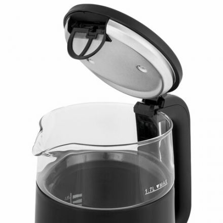 Чайник с терморегулятором и дисплеем, ДВОЙНЫЕ СТЕНКИ, SONNEN KT-8717, 1,7 л, 2200 Вт, черный, 454687 Чайник с терморегулятором и дисплеем, ДВОЙНЫЕ СТЕНКИ, SONNEN KT-8717, 1,7 л, 2200 Вт, черный, 454687