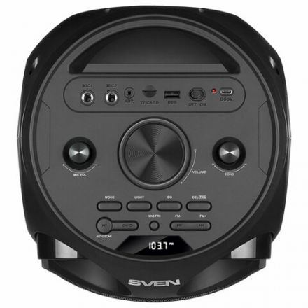 Колонка портативная SVEN PS-750, 80 Вт, TWS, Bluetooth, FM, USB, microSD, LED-дисп, черная, SV-019617 Колонка портативная SVEN PS-750, 80 Вт, TWS, Bluetooth, FM, USB, microSD, LED-дисп, черная, SV-019617