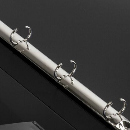 Папка на 4 кольцах, ширина 25 мм, BRAUBERG EXTRA, до 170 листов, ЧЕРНАЯ, 0,7 мм, 270482 Папка на 4 кольцах, ширина 25 мм, BRAUBERG EXTRA, до 170 листов, ЧЕРНАЯ, 0,7 мм, 270482